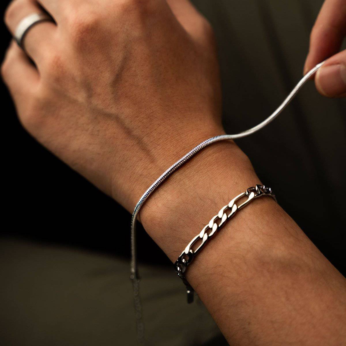 "Titanium" BRAVE Men's Bracelet - Milas Jewels Shop