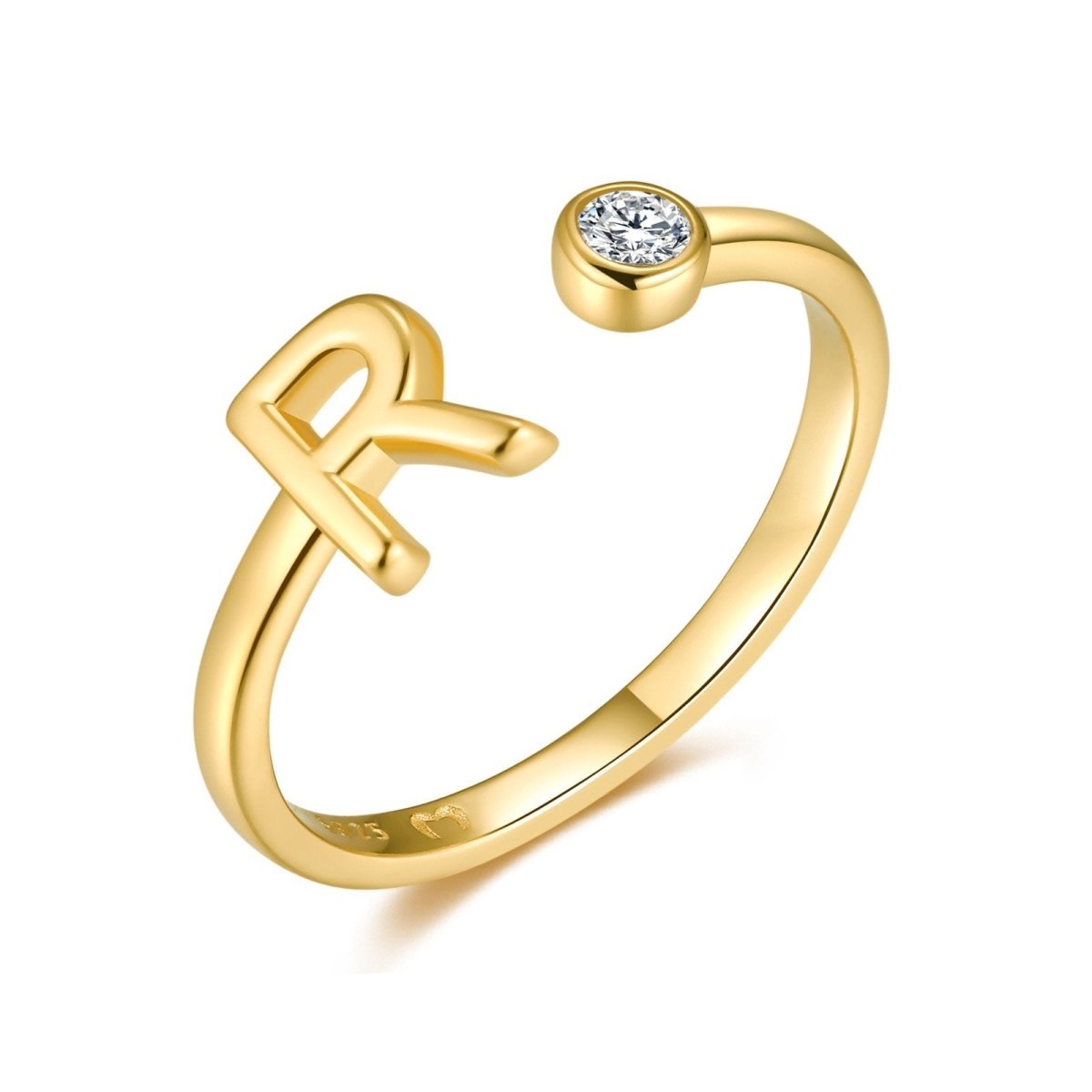 "Top Letter" Ring - Milas Jewels Shop