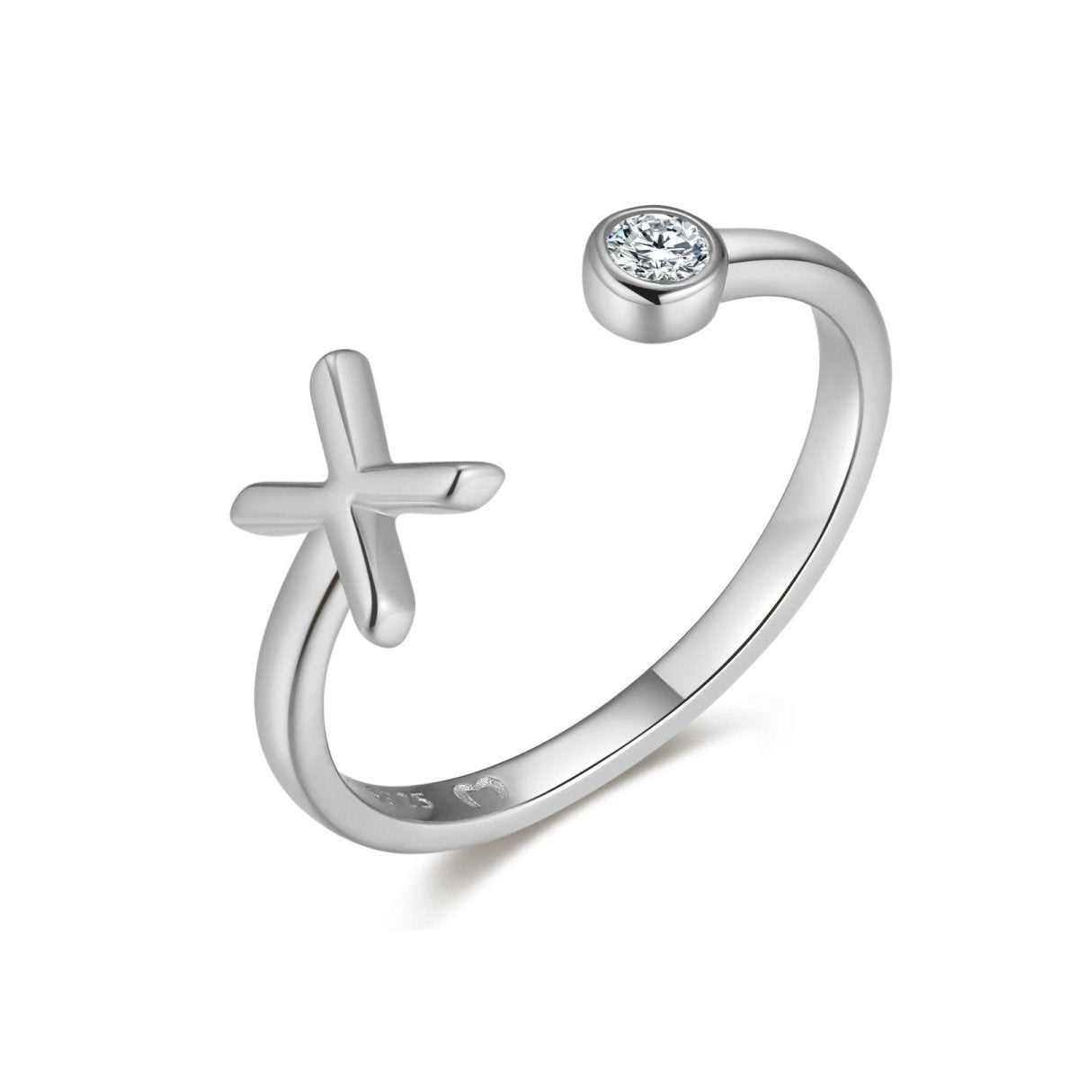 "Top Letter" Ring - Milas Jewels Shop