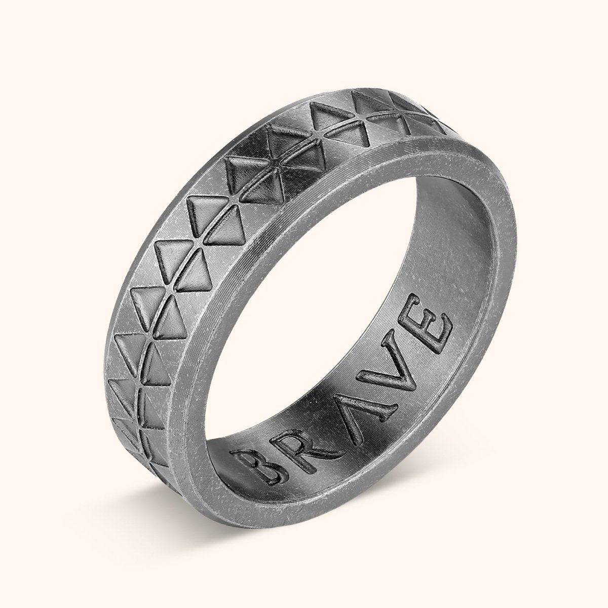 "Tribal" BRAVE Men's Ring - Milas Jewels Shop