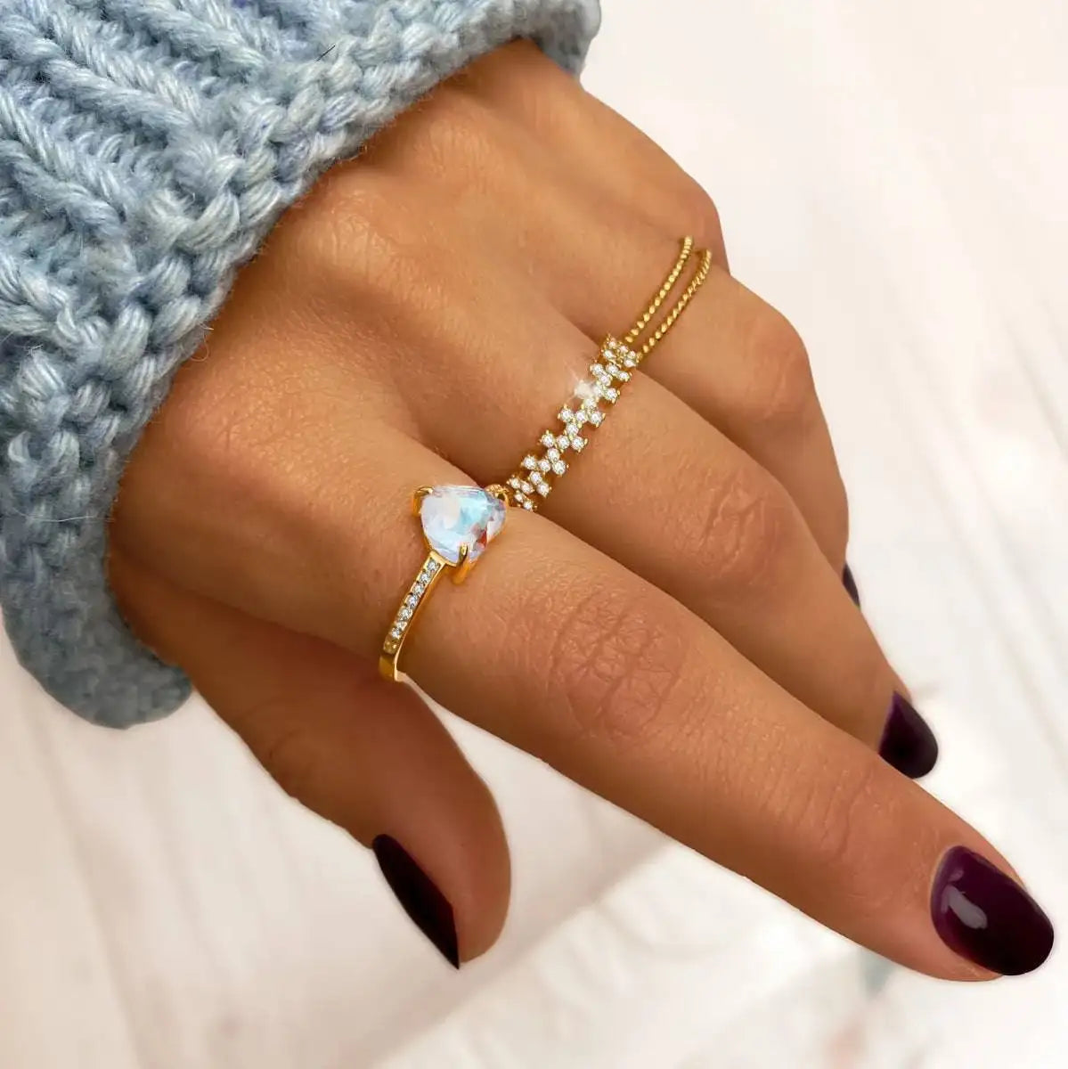 "Twisted Lines" Ring - Milas Jewels Shop