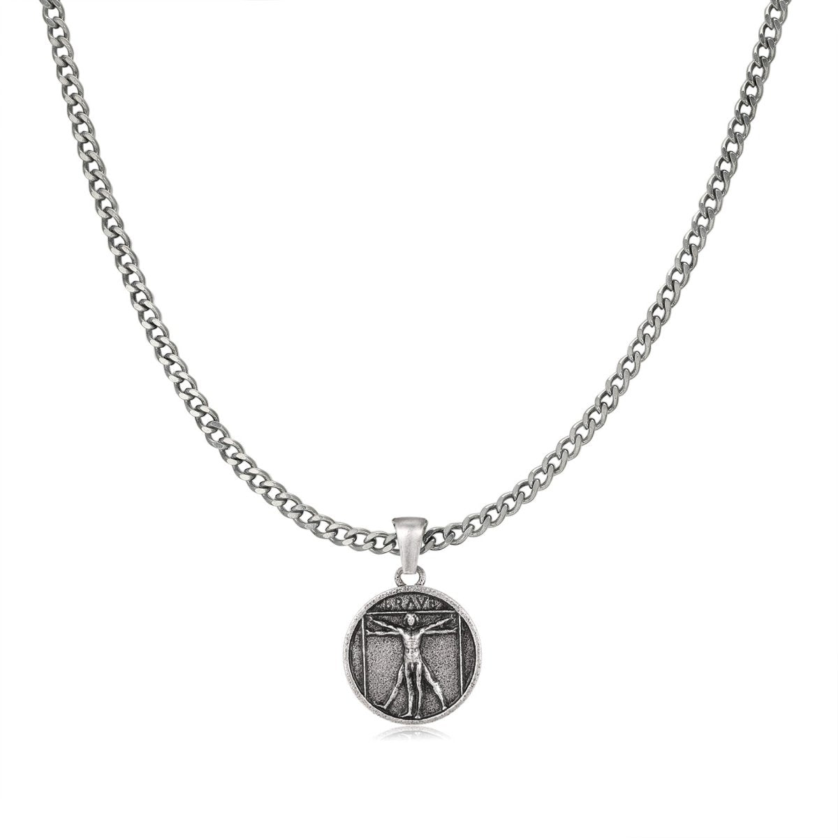 "Vitruvius" BRAVE Men's Necklace - Milas Jewels Shop