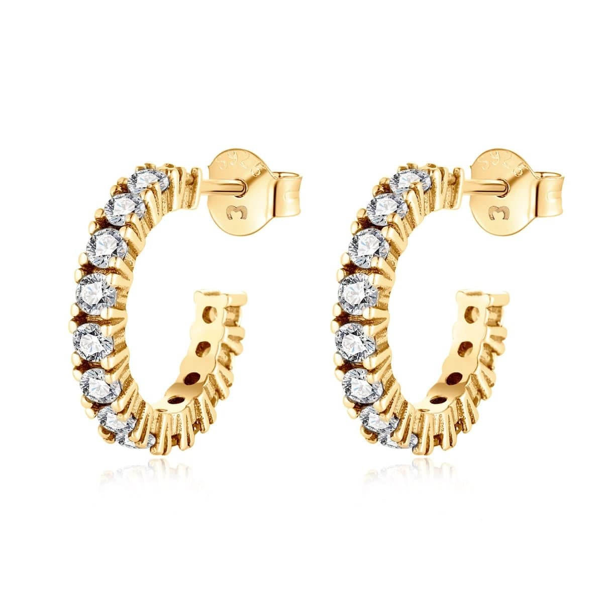 "White Zirconia" Earrings - Milas Jewels Shop