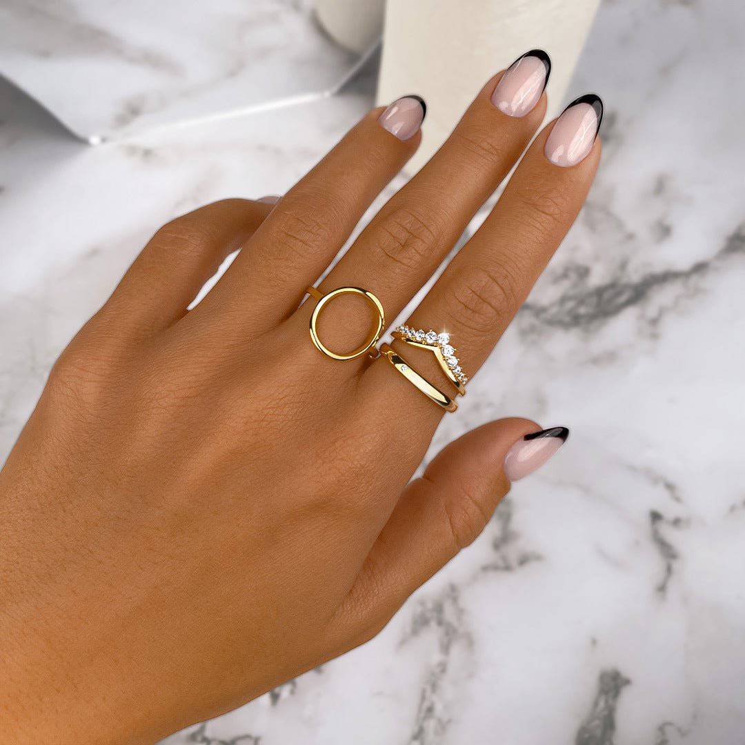"Zirconia Crown" Ring - Milas Jewels Shop
