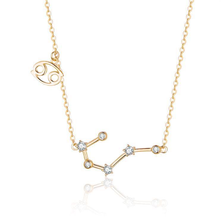 Brooke Gregson | Libra 14k Gold Diamond Constellation Astrology Necklace at  Voiage Jewelry